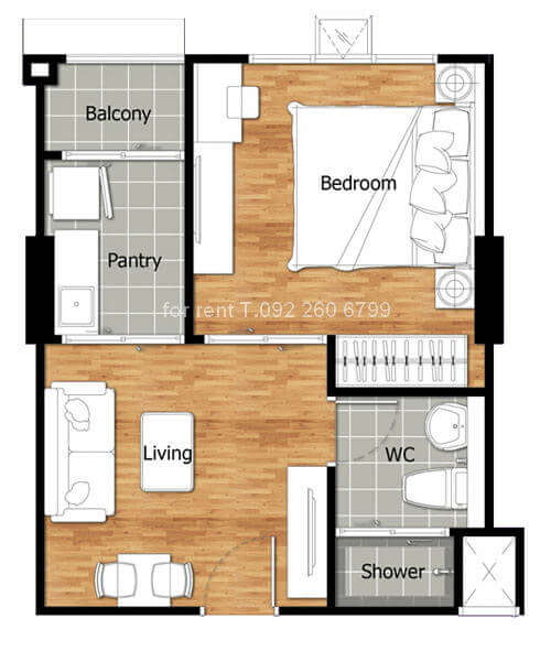 คอนโดให้เช่ารายเดือน